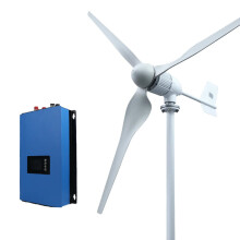 6kW Horizontal Wind Turbine Generator with Free MPPT Charger Controller and Off-Grid Inverter
