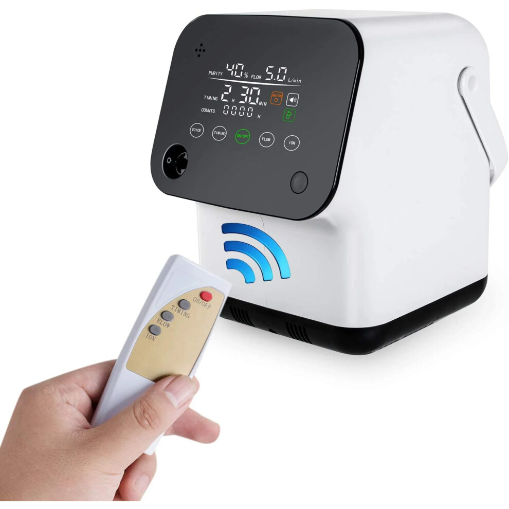 Versatile 7L Oxygen Concentrator & Nebulizer With Continuous Flow - 110V/220V Options 711181074925