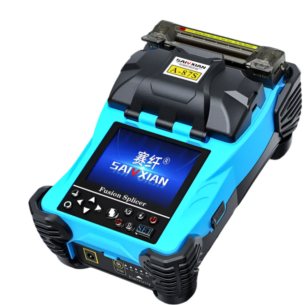 Saivxian A87s Multi-Language Ftth Fiber Optic Splicing Machine - Advanced Optical Fiber Fusion Splicer Tool Set 726084228344