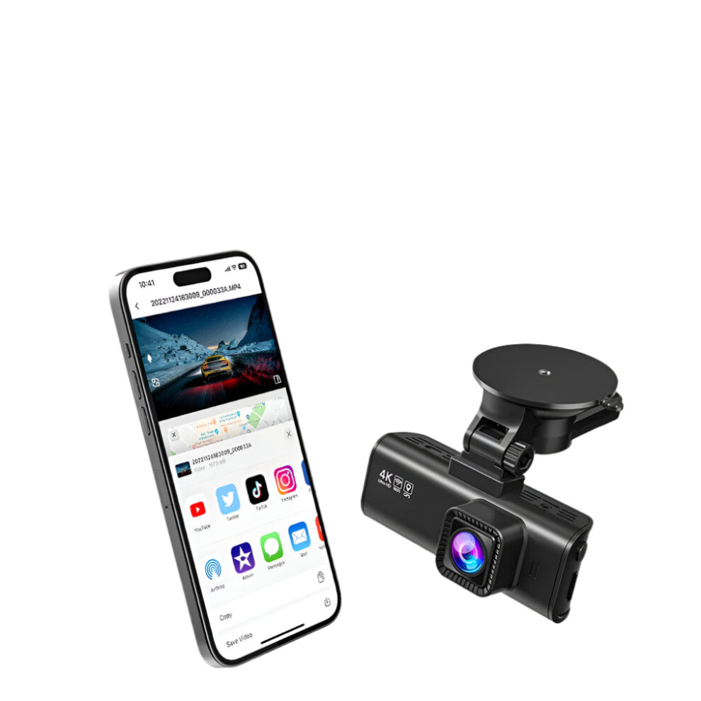 Reditiger F7np 4K Dash Cam With 1080P Hd, Built-In Gps, Android Wifi, Night Vision Vehicle Video Recorder 313032770767