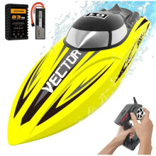 Volantex SR65 Vector 65cm Brushless High-Speed RC Boat - 55km/h Racing Model with Water Cooling System, Perfect Gift for Kids