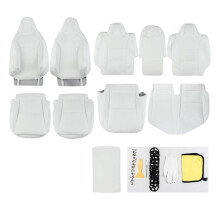 Premium PU Leather Seat Covers with Armrest Protector for Tesla Cybertruck 2024-2025 - Complete Coverage & Stylish Accessory