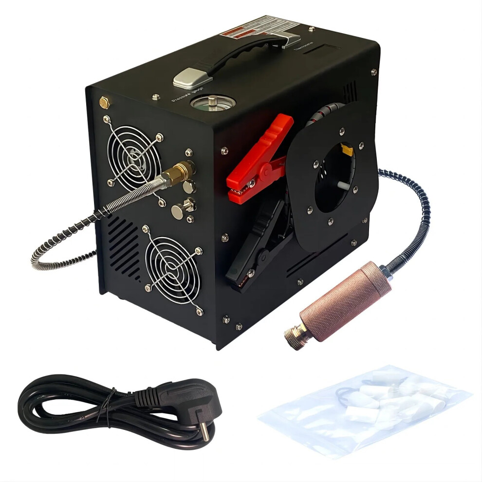 Nuoge 4500Psi Pcp Air Compressor With Built-In Adapter & Auto Stop For Efficient Inflation & Stable Performance 744759132192