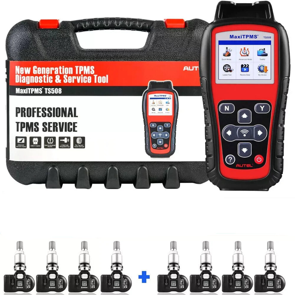 Autel Maxitpms Ts508k Diagnostic Tool & Tpms Sensor Programmer With 8 Autel Mx Sensors For Tire Pressure Monitoring 7445028275291