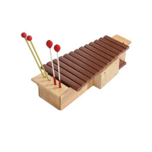 Professional Mahogany Xylophone with Aluminum Plates - Orff Percussion Instrument for Teaching