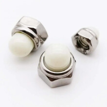Premium 2000pcs M6 Stainless Steel Acorn Nuts with Nylon Cap