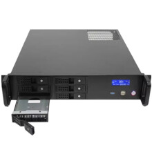 2U rackbehuizing met 6 hot-swappable schijven, industriële temperatuurregeling en mATX-moederbord