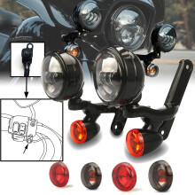 Premium Fog Light Brackets for Harley CVO Street Glide FLHX (2006-2020) - Enhance Visibility with Auxiliary Lighting