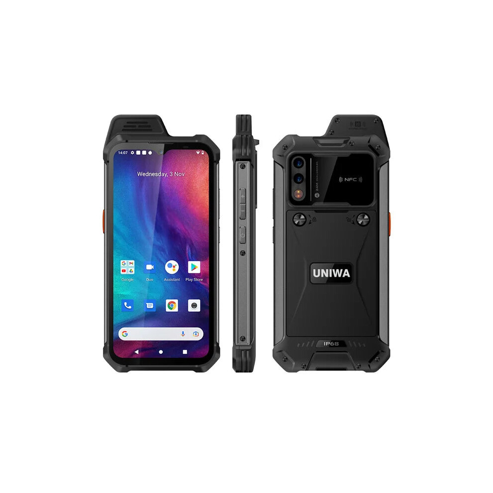 Uniwa W888 Android 11 4G Network Radio - Ip68 Waterproof Unlocked Mobile Phone With Nfc, Poc Walkie Talkie, Zello Real Ptt Compatible 726084612839