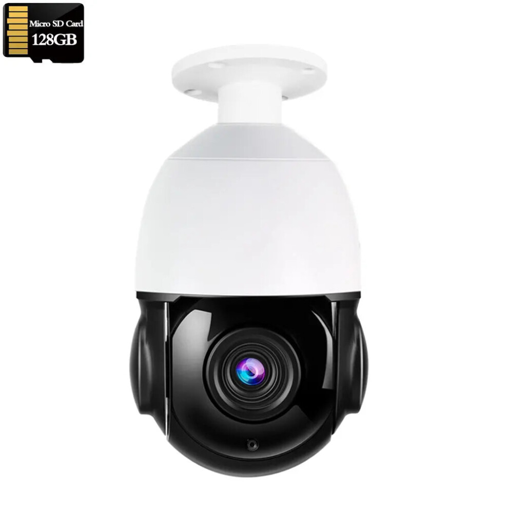 High-Performance 8Mp 4K Wireless Ptz Dome Security Camera With 30X Auto Zoom, Poe, Two-Way Audio, Human Tracking, And 80M Ir Night Vision 726084335189