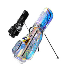 QB131 Women's Golf Stand Bag: Lightweight, Waterproof, Foldable, and Colorful Transparent Design