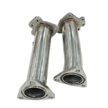 Premium High Flow Polished Catless Exhaust Downpipes for Chevrolet Corvette C8