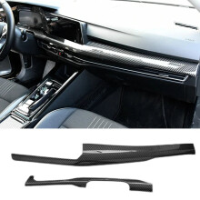 VW Golf 8 R MK8 Carbon Fiber Interior Trim Kit: Door Handles & Center Console Cover (2021-2025)
