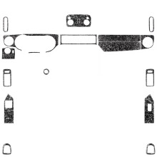 Mustang 2009-2013 Carbon Fiber Gear Shift & Dashboard Panel Set - Premium Interior Accessories Kit