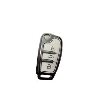 Premium TPU Folding Key Cover Case for Audi A1, A3, A6, Q3, Q2, Q7, TT, TTS, R8, S3, S6, RS3, RS6, A4 - Sleek Car Accessories