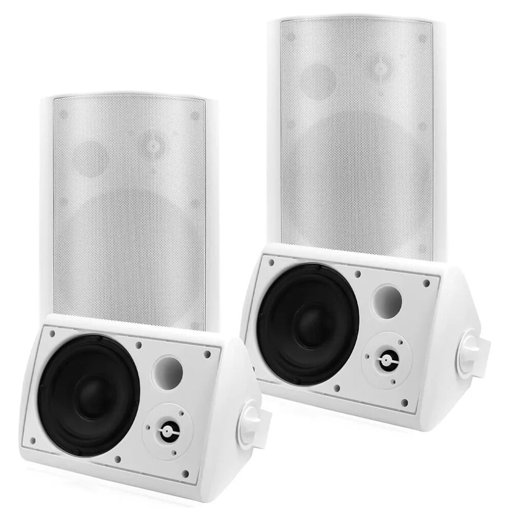 Herdio 800W 6.5 Outdoor Waterproof Wall Mount Speakers With Powerful Bass For Patio & Garden 726084600089