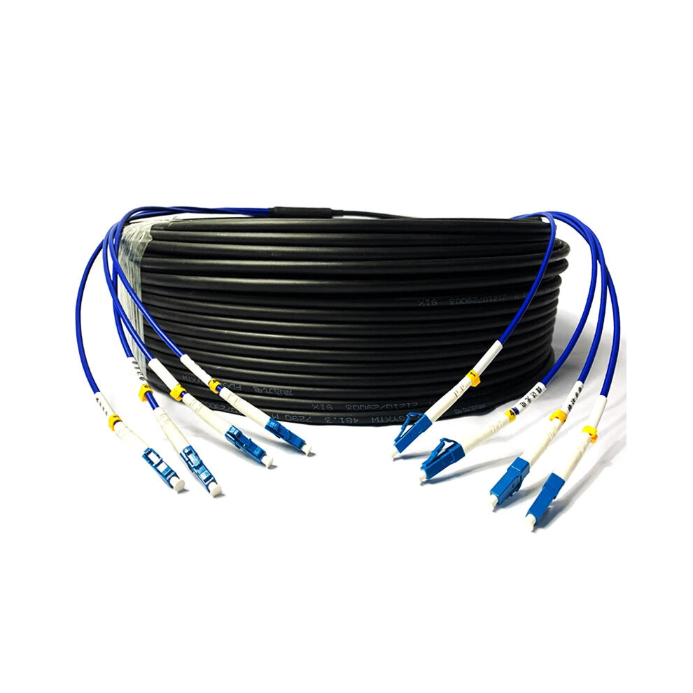 Durable Outdoor Armored Optical Cable - Multi-Mode, 150M, 2-12 Core Options, Sc/Fc/Lc/St Connectors 313048696693