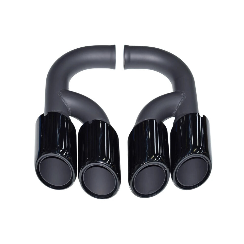 Porsche Cayenne 958 Exhaust Pipe Upgrade (2011-2014) - Gts Model 304 Stainless Steel Muffler Tip Black 726084146495