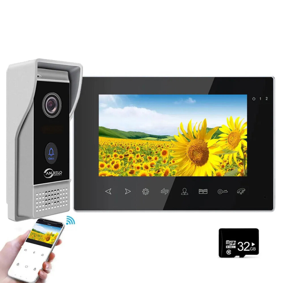Smart Wifi Video Intercom System With 7-Inch Monitor & 1080P Camera 7445036442449