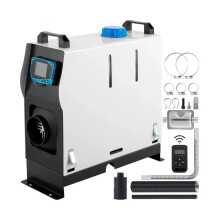 8kW dieselluchtverwarmer met LCD-schakelaar - Snel verwarmend 12V alles-in-ÃÃn apparaat met enkele luchtuitlaat, rood