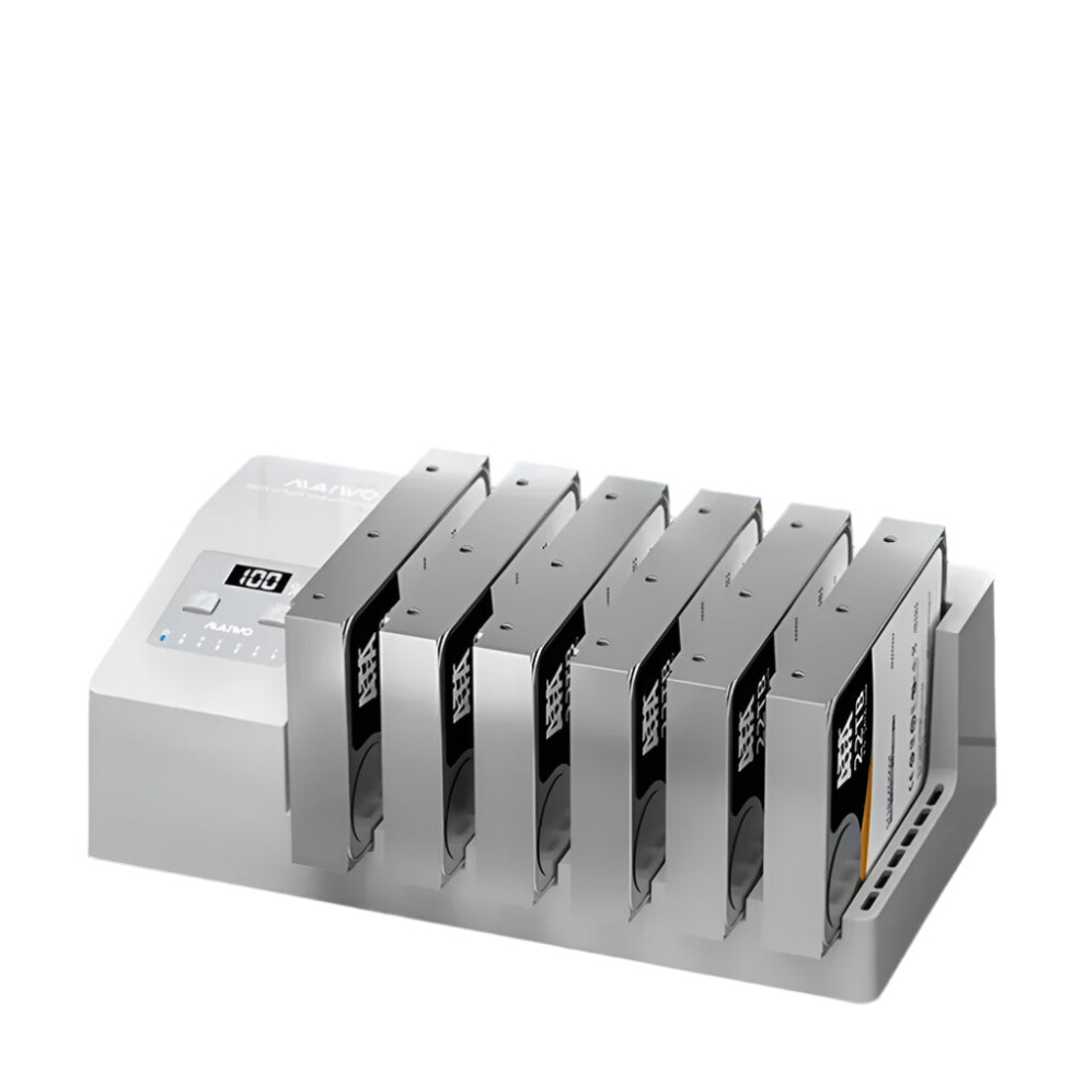 Maiwo 6-Bay External Hdd Docking Station With Offline Clone Function, Sata3 To Usb 3.0 For 2.5/3.5 Inch Hdd/Ssd, Compatible With Pc 711181404159