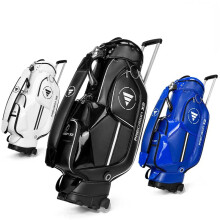 Premium Waterproof Leather Golf Cart Bag with Wheels - High Capacity PGM QB029