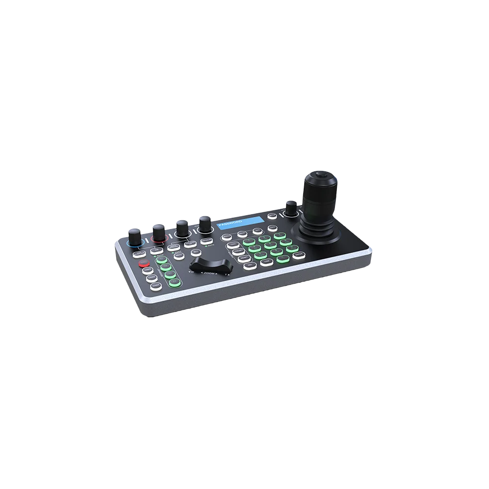 Professional Ptz Camera Controller With 4D Joystick, Poe Support, Rs232/Rs485 Connectivity, And Lcd Screen For Live Church Meetings 7445047324345