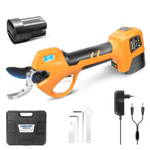 Swansoft Cordless Electric Pruning Shear - 16.8V, 2Ah Battery, Progressive Cutting, 28mm Diameter