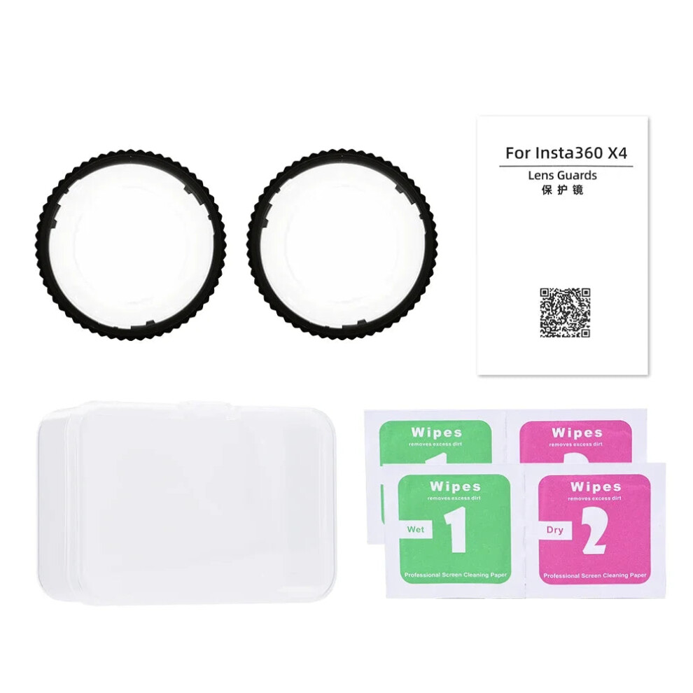 Flymile Insta360 X4 Lens Guards - 4Pc Anti-Scratch Protective Covers For Sports Cameras 7445021728725