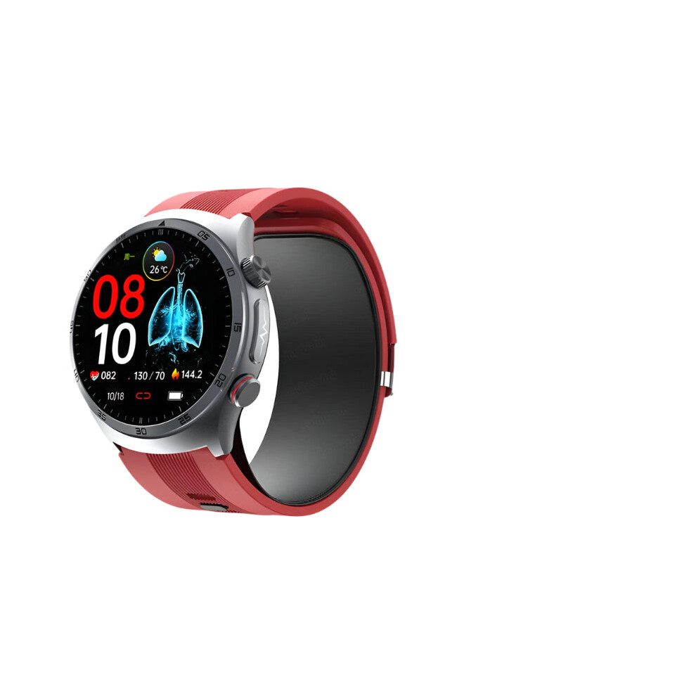 Advanced Medical-Grade Smartwatch: ECG, Blood Pressure, Glucose Monitoring, Bluetooth Calls & NFC for Men & Women
