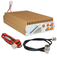 80W UHF Walkie Talkie Power Amplifier with WR Display - Supports FM/AM/SSB Modulation, 10-Level Power Set, 12-19V Compatibility