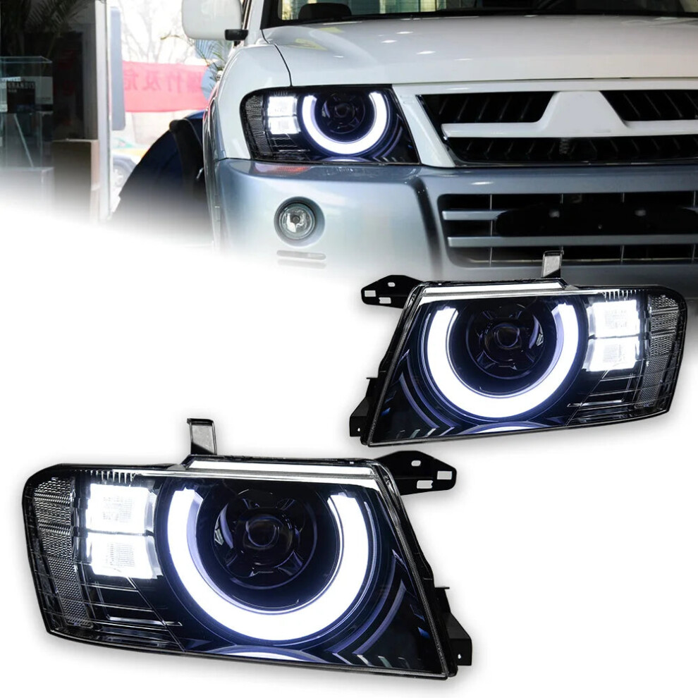 Pajero V73 Led Headlights 2004-2016: High Beam, Drl, Turn Signal, Angel Signal Accessories For V77/V75 313040026023