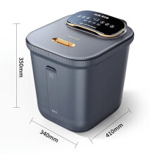 220V Electric Foot Spa with Heating & Vibration - Bubble Massage for Stress Relief & Relaxation