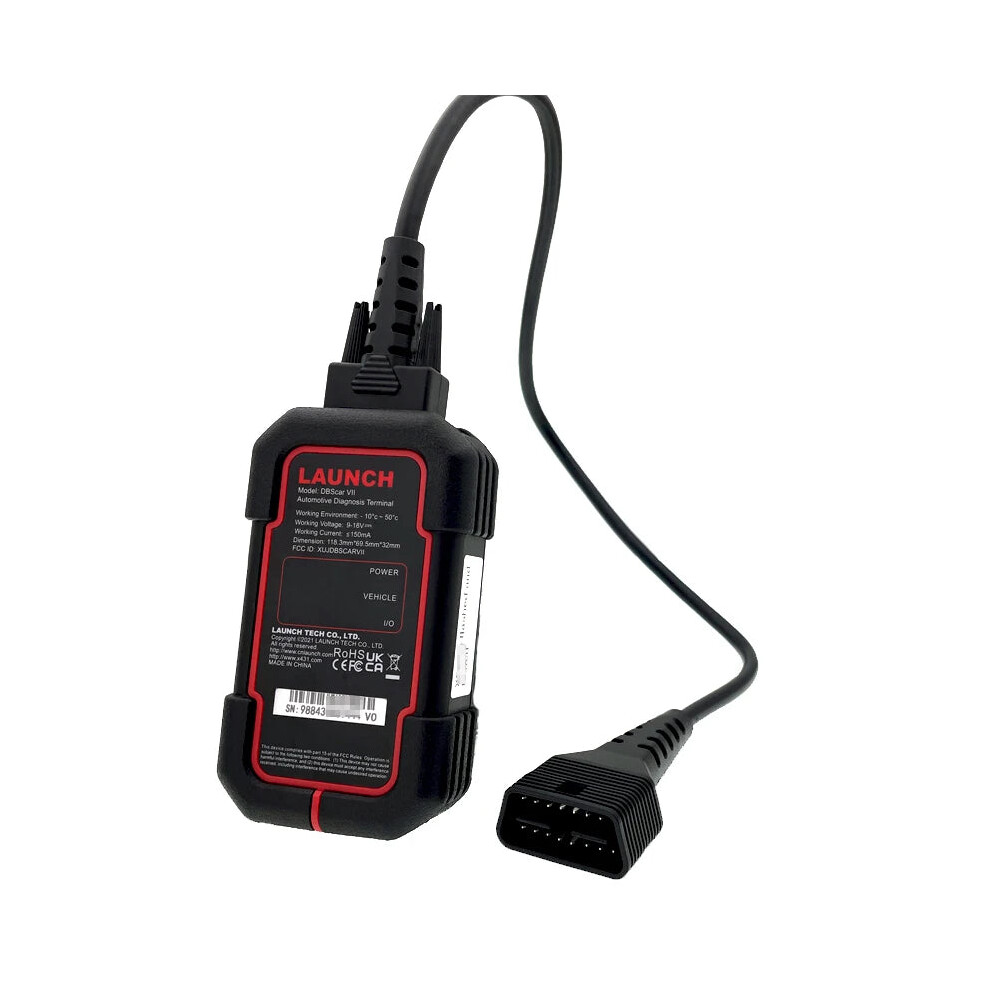 Launch Dbscar Vii Obd2 Scanner - Eobd & Can Fd Protocols With Online Activation & Updates 744759134400