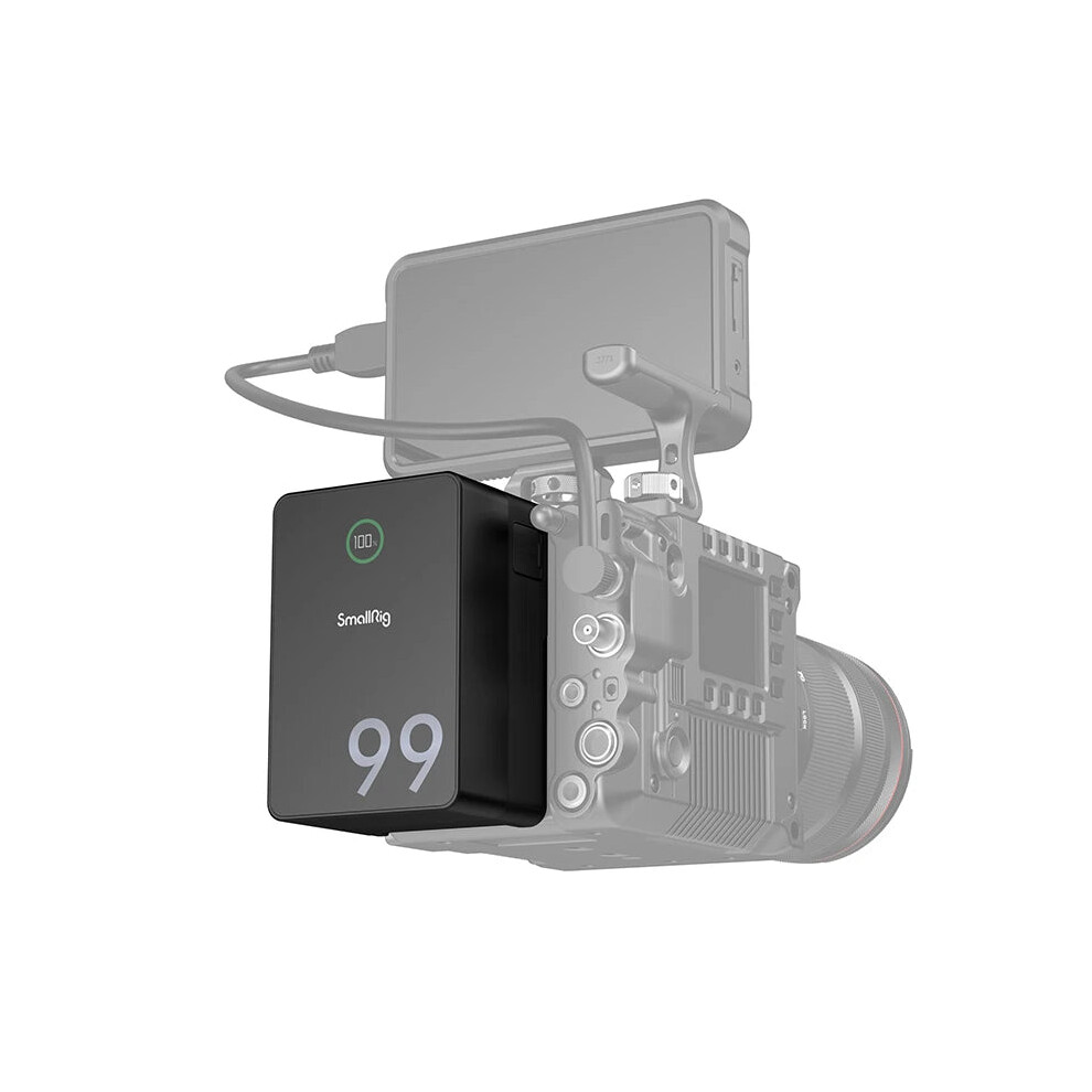 Smallrig Vb99pro 99Wh Mini V-Mount Battery - 100W Fast Charging, 3500Mah High Capacity With Type-C & D-Tap Input/Output 711181595673