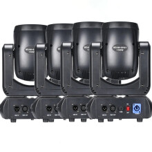 4-Pack 150W Mini LED Moving Head Lights with 18 Rotating Prisms - DMX Stage Effect for Disco, DJ, and Bar
