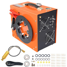 Compact 350W PCP Air Compressor with Auto Stop, 6000 PSI Max, Water & Fan Cooling, 12V Power