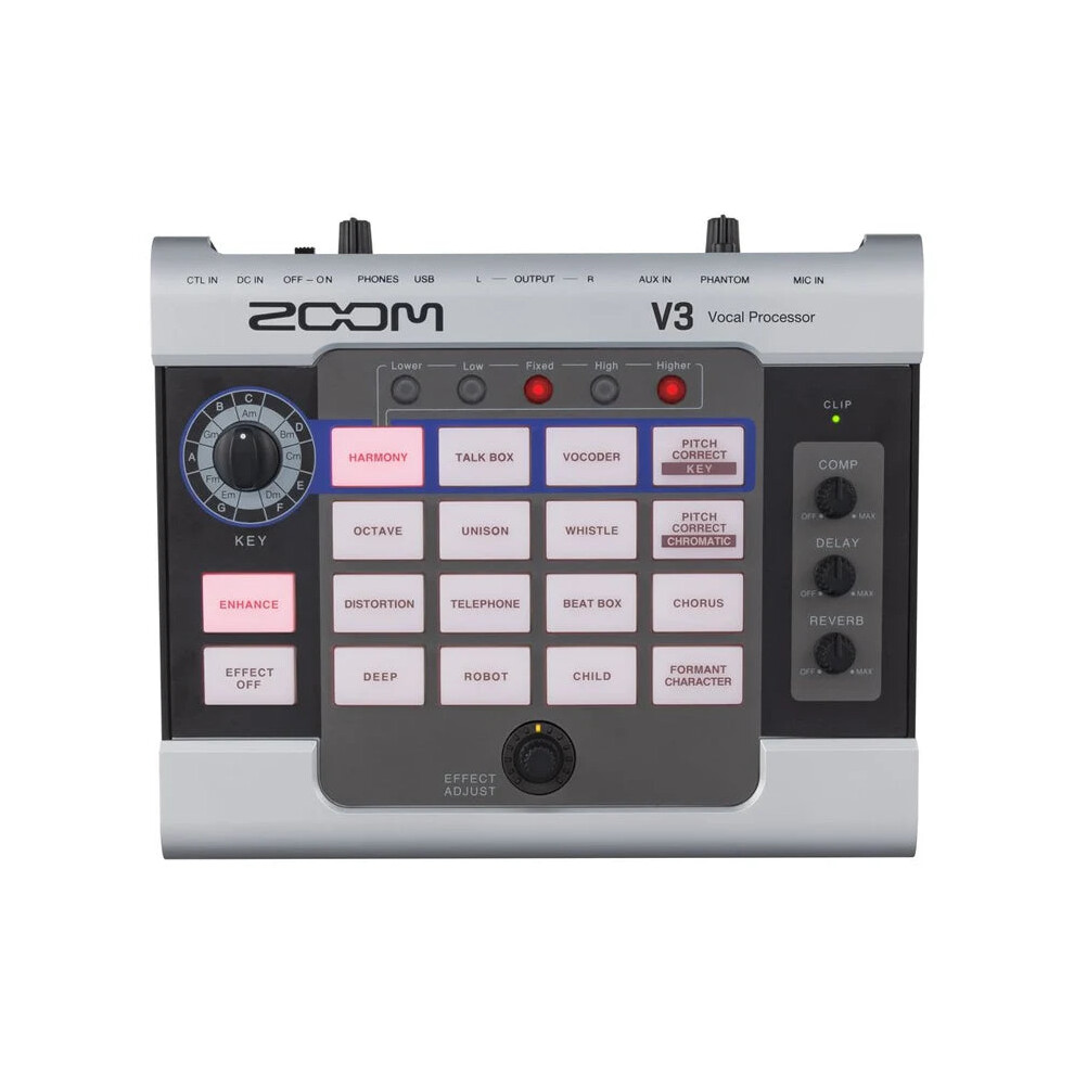 Zoom V3 Vocal Processor & Usb Audio Interface: Ultimate Reverb Effects For Karaoke, Streaming & Online Collaboration 7445041749724