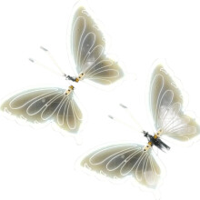 Enchant Your Garden: 2pcs Dynamic Static Butterfly Lights for Magical Outdoor Ambiance
