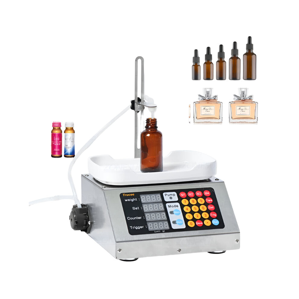 Compact CNC Liquid Filling Machine 220V - Precision Perfume & Oral Solution Filler ZS M90