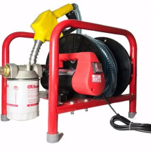 High-Power Diesel Electric Pump: Multi-Voltage Self-Priming Refueling System with Metering Gun (12V/24V/220V)