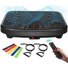 Lymphatic Drainage Power Vibration Plate - Full Body Workout Machine for Weight Loss, Supports 300-400 lbs
