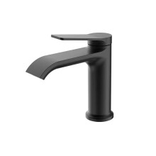 Modern Brass Waterfall Basin Faucet Mixer - Custom Single Hole Hot & Cold Bathroom Tap