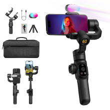 Aochuan Smart S2 3-Axis Intelligent Gimbal Stabilizer with Built-In Telescopic Extension Pole