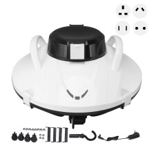 Smart Self-Parking Robotic Pool Cleaner - Adaptive Speed & Small Stone Navigation, 100-240V