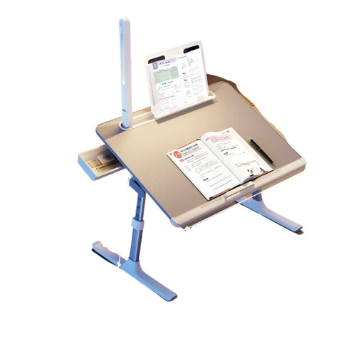 Compact Foldable Table for Dorms and Bedside Use - Adjustable Laptop and Reading Stand