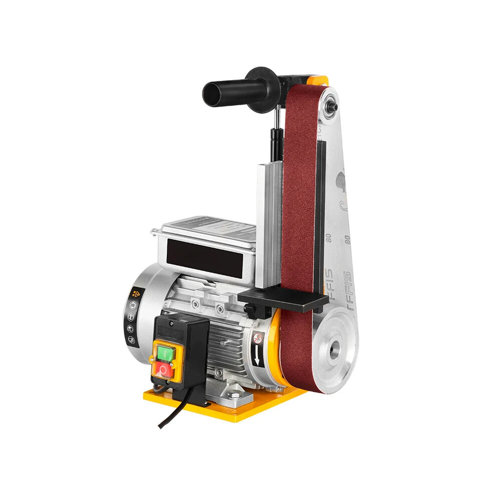 1500W Industrial Vertical Belt Sander For Metal & Woodworking - Stainless Steel Grinder For Deburring, Grinding, And Knife Polishing 313111610618