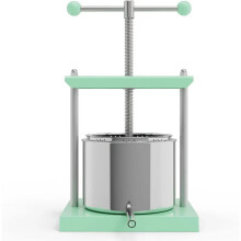 Stainless Steel 0.8 Gallon Manual Press Machine for Cheese, Herb, Fruit, Juice, Vegetable, Wine, and Olive Oil Production