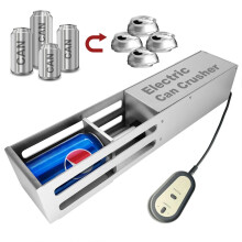 Heavy-Duty Electric Aluminum Can Crusher for Efficient Recycling - I for Kitchens, Bars, and More