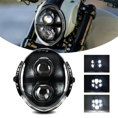 High-Performance LED Headlight with High/Low Beam for Harley Davidson V-Rod Models (2002-2017)